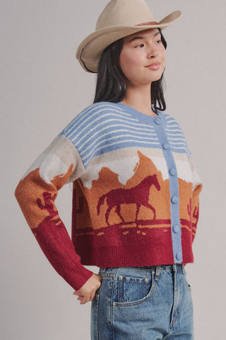 Sedona Cropped Button Cardigan