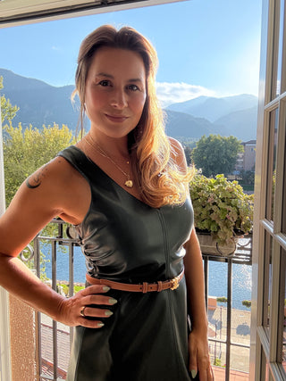 Ivy Luxe Faux Leather Dress