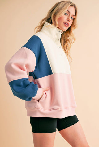 Glo Colorblock Pullover