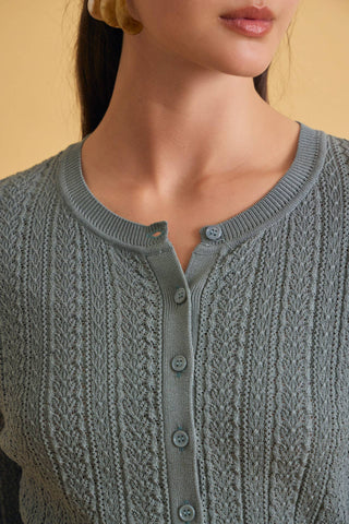 Willow Pointelle Cardigan Sweater