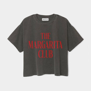 Margarita Club Garment Dye Crop Tee