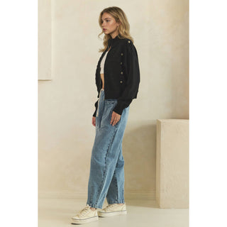 Cadette Knit Zip Cardigan Sweater