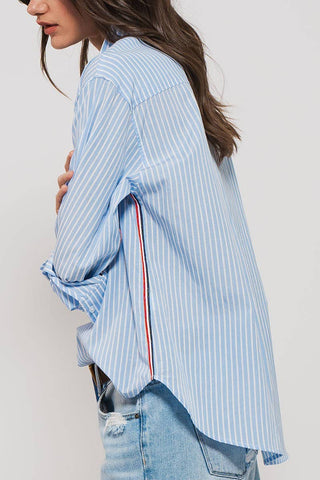 Riviera Striped Twill Buttondown Shirt