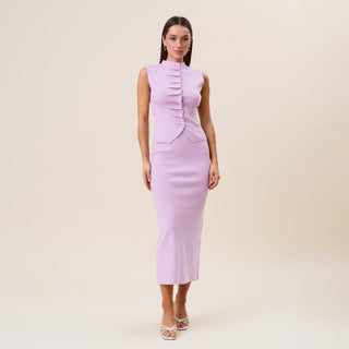 Pleated front top & skirt set
