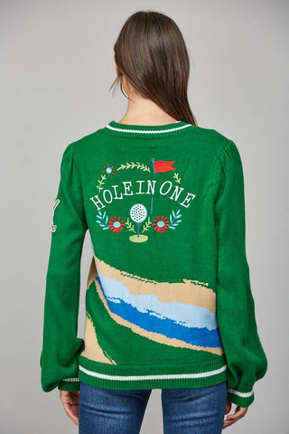 Hole in One Cardigan Sweater