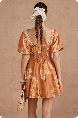 Golden Hibiscus Dress