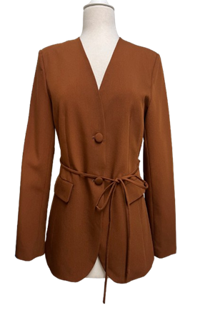 Autumn Muse Tie-Waist Blazer