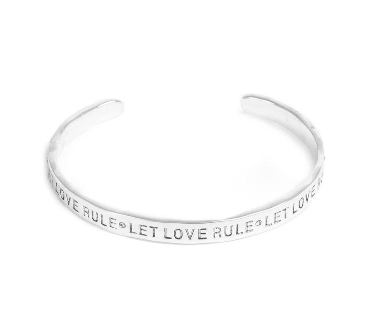 Let Love Rule Bracelet Cuff