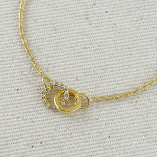 Golden Hour Linked Cz Bracelet