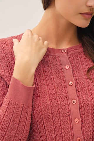 Willow Pointelle Cardigan Sweater