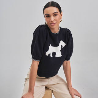 Morning Walk Whipstitch Dog Sweater