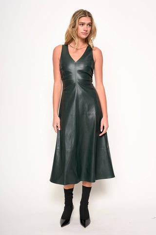 Ivy Luxe Faux Leather Dress