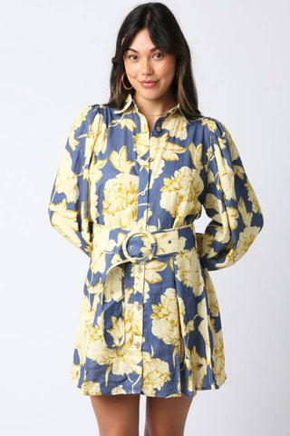 Eve Floral Belted Dress