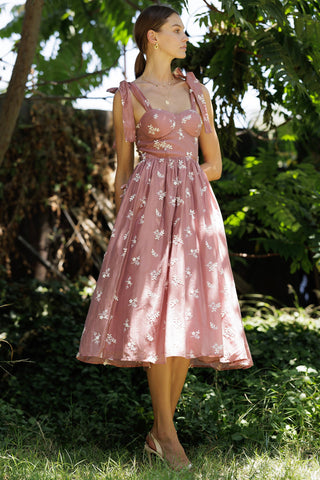 Primrose Vale Embroidered Midi Dress