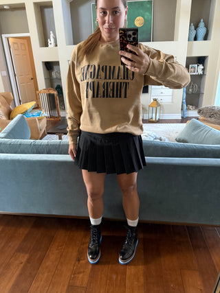 Champagne Therapy Sweatshirt - Sand