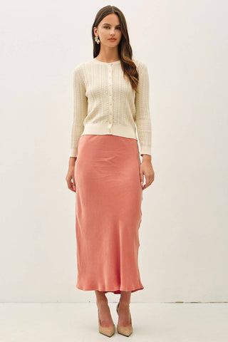 Willow Pointelle Cardigan Sweater