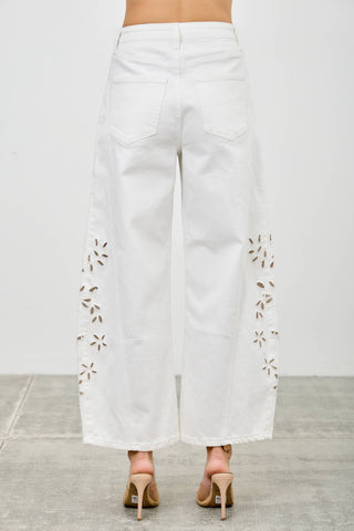 Midnight Garden Cutwork Jeans