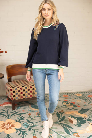 Tigre Lumière Embroidered Sweater