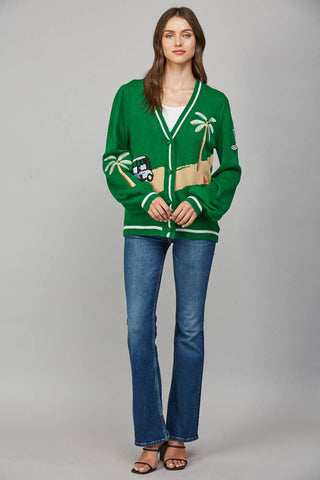 Hole in One Cardigan Sweater