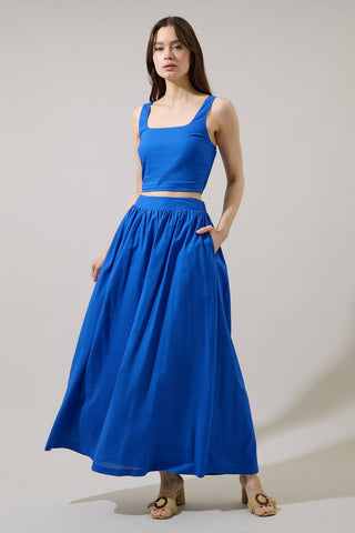 Epsie Smocked Crop Top