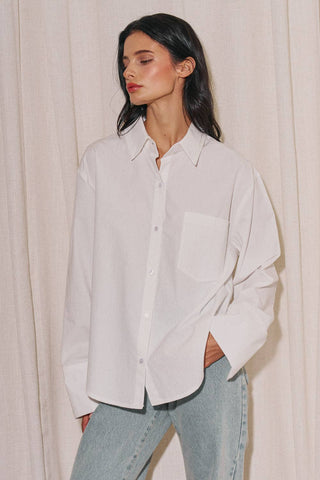 Avery Button Down Cotton Shirt