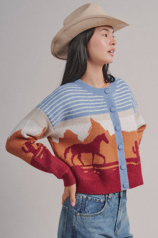 Sedona Cropped Button Cardigan