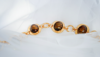 Glossy Coffee Bean Chain Belt – view 3 – Into The Palms