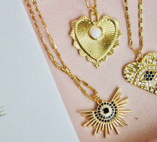 Evil Eye Sunburst Pendant