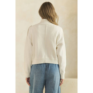 Cadette Knit Zip Cardigan Sweater