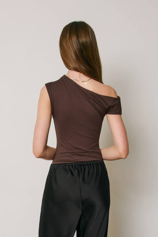 Juliet Asymmetrical Drape Bodysuit