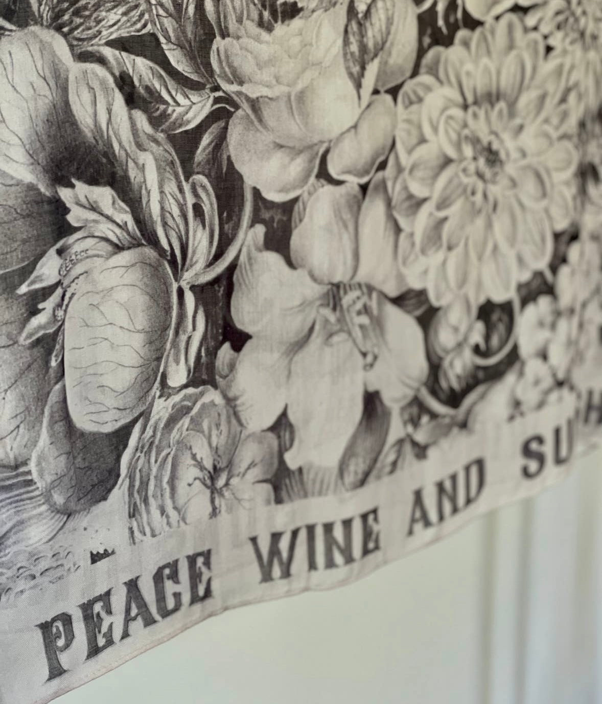 Peace Wine & Sunshine Printed Bamboo Scarf