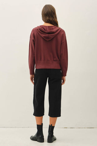 Mercer Ribbed Knit Hoodie Jacket
