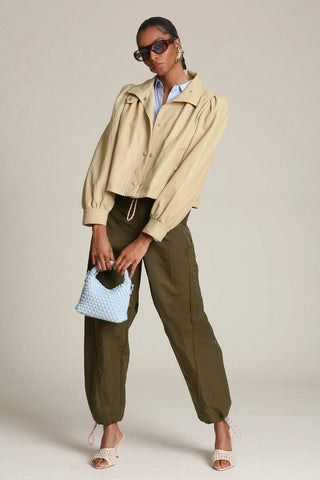 Faux-Ever Leather™ Puff Sleeve Jacket