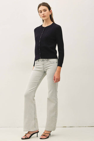 Willow Pointelle Cardigan Sweater