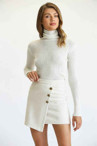 Mercer Faux Suede Mini Skirt