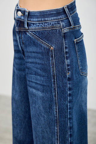 High Rise Low Curve Crop Barrel Jeans