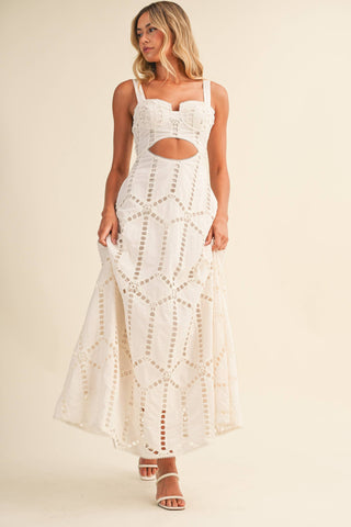 My Way Cutwork Dress