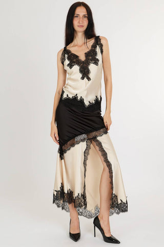 Noir Siren Satin Lace Cami