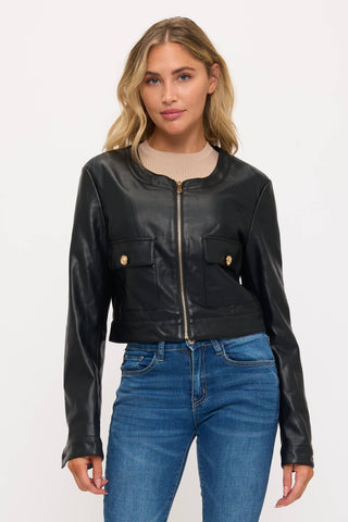 The Prescott Faux Leather Jacket