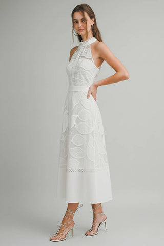 Riviera Lace Midi Dress