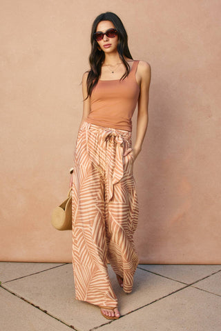 Wild Tides Looped Belt Pants