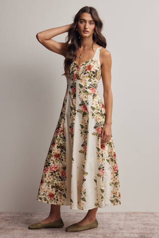 Villa Flora Midi Dress