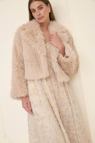 Blush Haven Faux Fur Coat