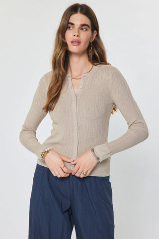 Soho Ribbed Tank And Cardigan Set