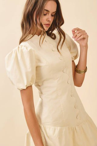 Camille Mini Ruffle Hem Dress