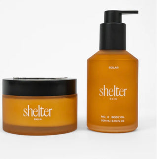Shelter Skin Original Vanilla Beef Tallow and Body Oil Duo