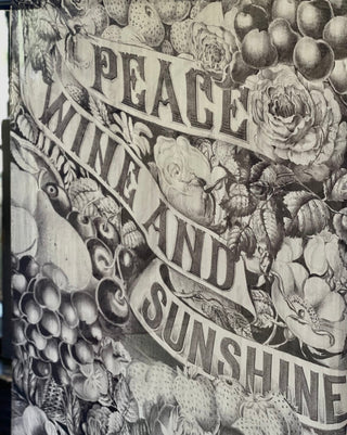 Peace Wine & Sunshine Printed Bamboo Scarf