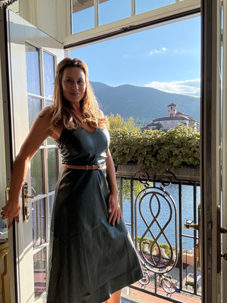 Ivy Luxe Faux Leather Dress