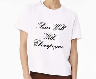 Pairs Well with Champagne® Garment Dye Crop Tee