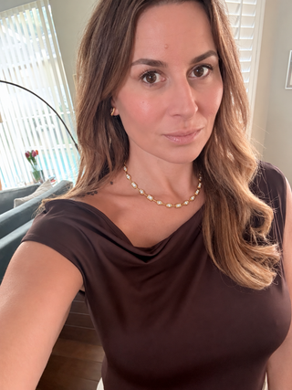 Serena Bezel Tennis Necklace
